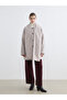 Two Mt Shop Quality Lcw Modest Brown Oval Collar Shawl Women's Cashmere Coat - 2