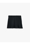 Slim Fit Viscose Blended Thick Pleated Mini Skirt
