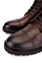 Men's Genuine Leather Brown Casual Boots - 3