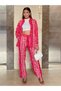 Pink Tie Dye Print Linen Shirt and Pants Co-ords