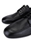 Men's Genuine Leather Black Classic Shoes - 3