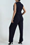 Women's Lined Wrinkled Fabric Two-Piece Set - 4