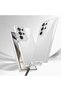 Galaxy S24 Ultra Compatible Airbag Mountable Strap Bracket Senk Snap Silicone Cover-Transparent - 2