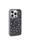 iPhone 14 Pro Compatible Shiny Gemstone Design Diamond Senk Case-Grey