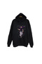Jujutsu Kaisen Satoru Gojo Anime Printed Unisex 100% Cotton Black Hooded Sweatshirt
