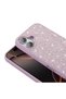 iPhone 16 Case Shiny Gemstone Design Senk Diamond Cover - Pink - 5