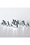 Bismillah Alhamdulillah Mashallah Islamic Home Decor Set - Gold, Silver & Black (Silver)