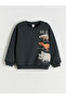 New Season Dinosaur Printed Boys' Sweatshirt and Sweatpants - 2