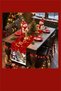 Extra Long Christmas Tablecloth |   Polyester Christmas with Burgundy / Gold / Green / Grey / Brown Options - 5
