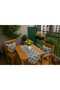 Duck Fabric 2-Piece Double-Sided Throw Pillow Cover (43X43 cm) + Runner (42X100 cm) Set – Decorative Combination - 3
