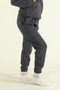 Women's Winter Cotton Puff Fabric Side Pocket Hooded Jogger Tracksuit Set - 5