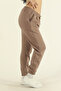 Women's Winter Cotton Puff Fabric Waist Elasticated Jogger Sweatpants - 7