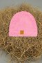 Children's Plush Beanie with Smiling Face Sticker Newborn Baby Welsoft Windproof Hat Winter Plush Beanie - 4