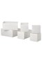SKUBB Box, set of 6, white