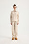 Half Zipper Collar Modal Double Set