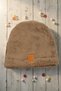 Children's Plush Beanie with Smiling Face Sticker Newborn Baby Welsoft Windproof Hat Winter Plush Beanie - 2