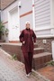 Women's Hijab Tracksuit Set with Zipper & Matching Top and Bottom Set - 5