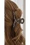Leopard Zebra Pattern Modern Curved Women Bone Hair Clip 11cm Durable Stylish Hair Holder - 3
