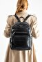 Vegan Leather Women's Backpack 35*25 cm Rain Repellent Fabric Mega Bag Suitable for Daily Use - 2