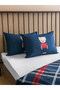 Home Bear Teddy Patterned 100% Cotton Poplin Fabric Double Duvet Cover Set 200X220 cm - 3