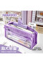 Kawaii transparent travel large capacity fabric multi-compartment big pencil case pouch gift - 6
