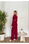 Evening Dress Tie-Up Jacket Pants Set Women - 2