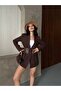 Season Padded Waist Belt Detail Design Jacket - 4