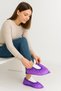 100 Pcs Purple Hygienic Shoe Cover Overshoes Disposable Purple Overshoes - 2