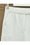 Beli Hook and Loop Detail Pipe Leg Fabric Trousers -White - 7
