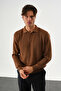 Holt Oversize Knitwear Long Sleeve Sweater Brown - 5