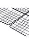 YU WELL Portable Rectangular Stainless Steel BBQ Grill Net with Wooden Handle - 3