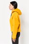 Women Sportswear Fit Long Sleeve Outdoor Hoodie, Mustard - 2
