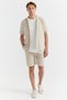 Men's Tie-Waist Textured Shorts