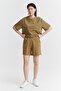Women's Elastic Waist Printed Shorts