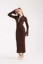 Polo Neck Ribbed Dress - 5