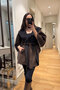 Plaid Pattern Detailed Cashmere Premium Poncho - Brown - 6