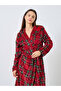 Checked Fleece Hooded Robe - 2