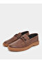 Men Faux Leather Stitch Detail Loafers - 2