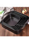 3PCS Square Springform Pan Set (8/9/10 in) Non-stick Removable Bottom - 5