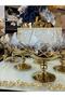 6-Piece Bohemia Crystal Hand-Made Gold Titanium Coffee or Water Cup Glass 250ml - 4