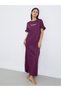 Enjoy The Moment Slogan Print Ruffle Sleeve Sleep T-Shirt Dress