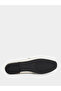 Cream Buckle Decor Square Toe Loafers - 7