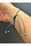 Zircon Stone Embroidered Leaf Women's Cord Bracelet - 4