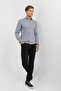 Long Sleeve Snap Fastener Stretch Fabric Koton Men's Shirt Rotation Print - 4