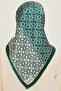 Tivil Silk Scarf Ist 9248 - 86 Green Mixed Pattern - 3