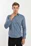 Long Sleeve Snap Fastener Stretch Fabric Koton Men's Shirt Rotation Print - 5