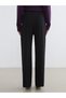 Wide Leg Women's Trousers with Elastic Waist - 3