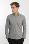Long Sleeve Snap Fastener Stretch Fabric Koton Men's Shirt Rotation Print - 5