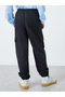 Black Solid Cargo Joggers - 5