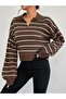 WOMEN'S STRIPED KNITWEAR SWEATER - 6